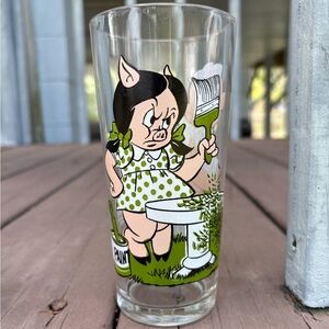 1976 Pepsi & Warner Bros Petunia Porky Pig Drinking Glass